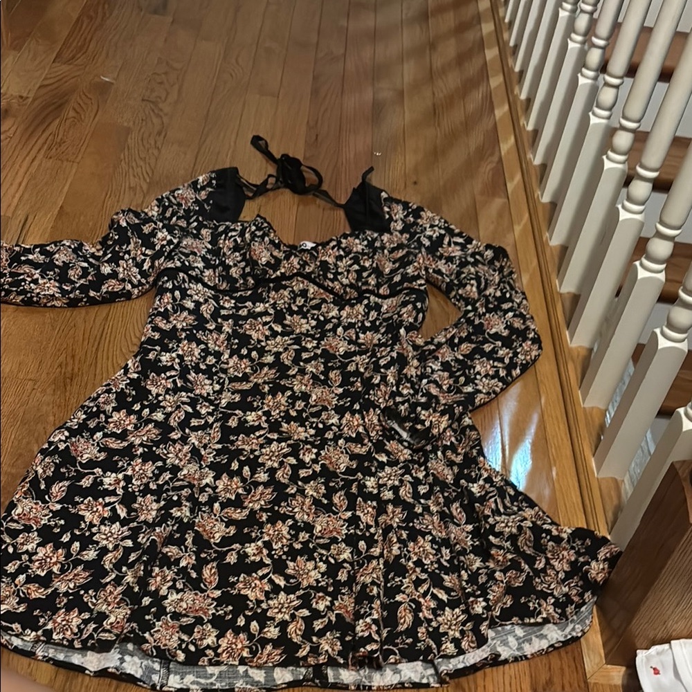 Floral Black juniors Dress